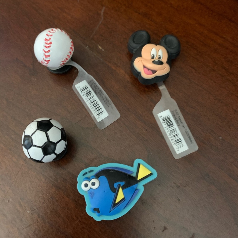 Four Jibbitz for Crocs